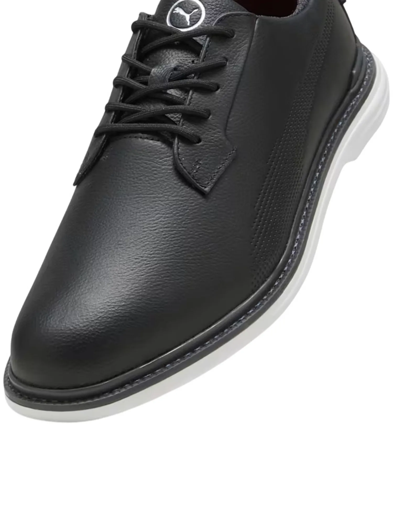 Puma Mens Golf Shoes|Royale Golf Shoes - Black/Flat Dark Grey/Red Blast