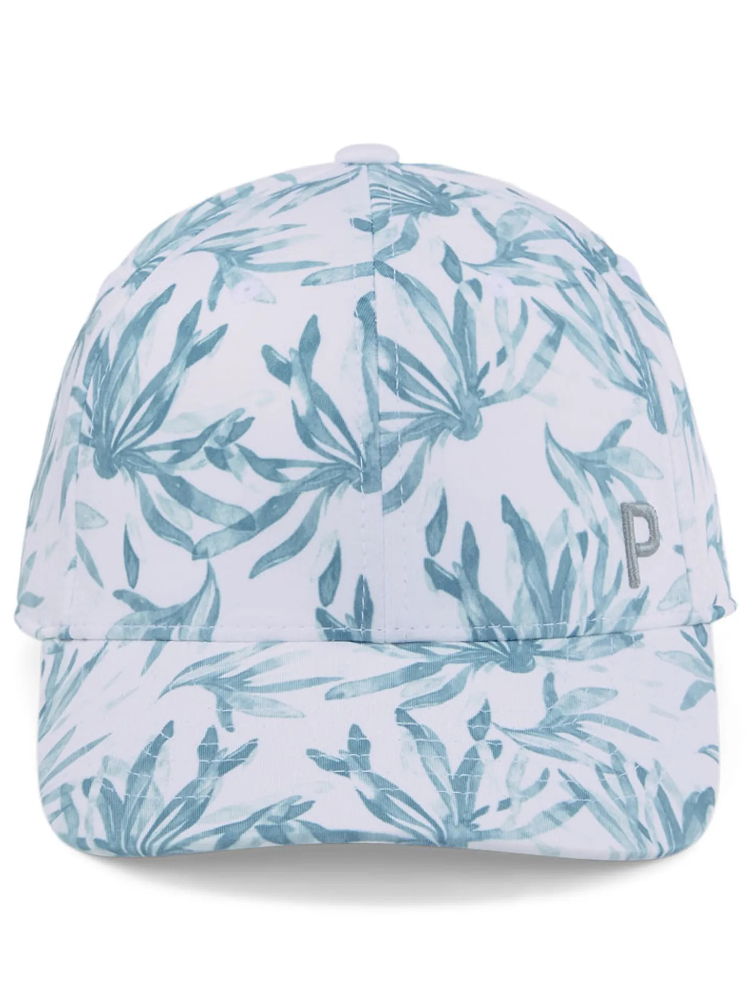 Puma Caps|Women's Graphic Ponytail P Cap - White Glow/Adriatic