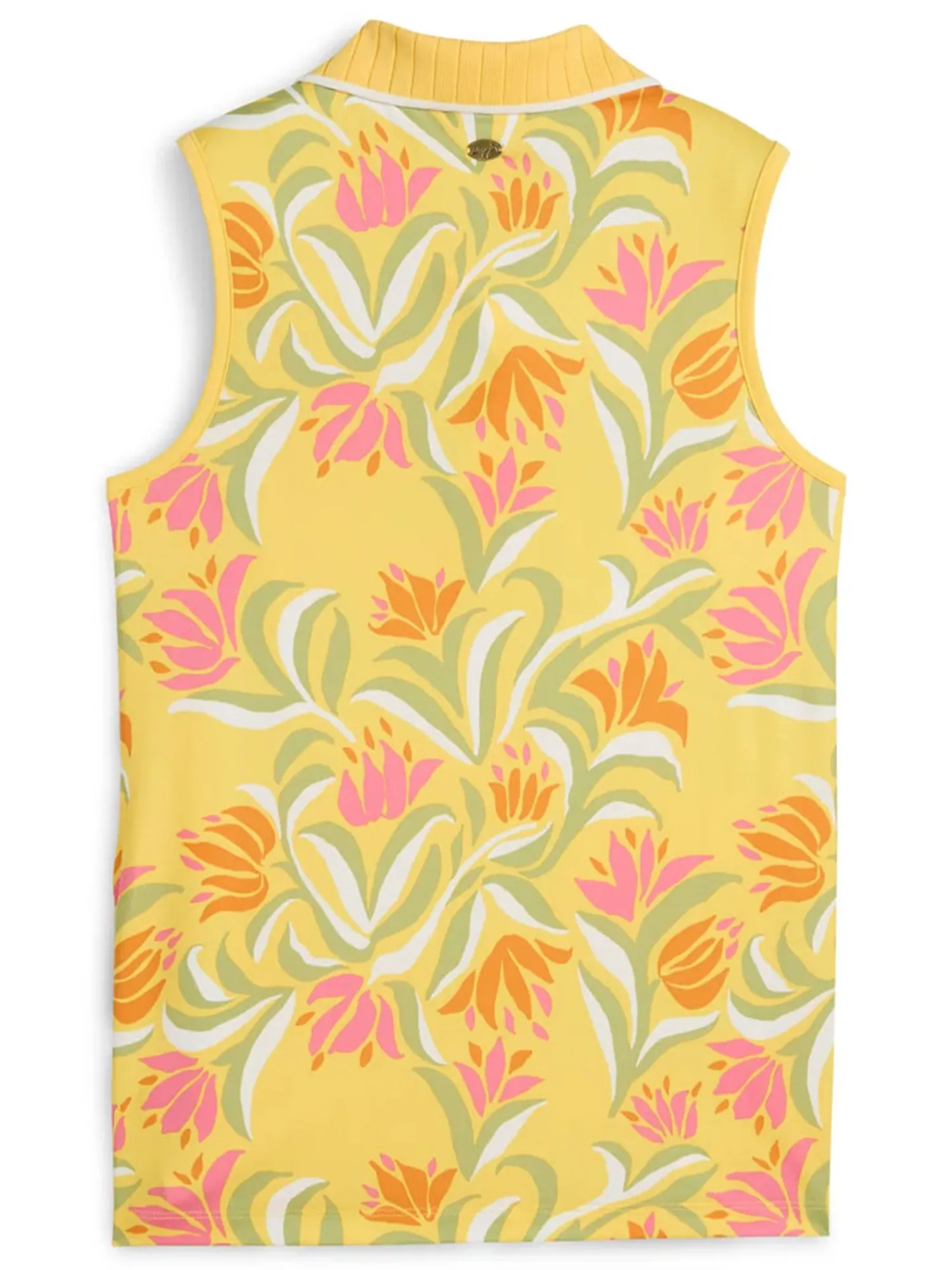Puma Shirts|Womens x Dani Dazey Sleeveless Polo - Sunny Yellow