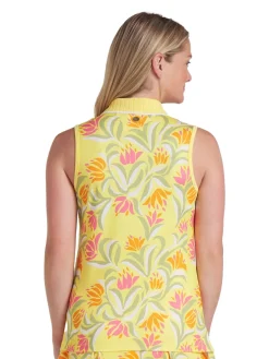Puma Shirts|Womens x Dani Dazey Sleeveless Polo - Sunny Yellow