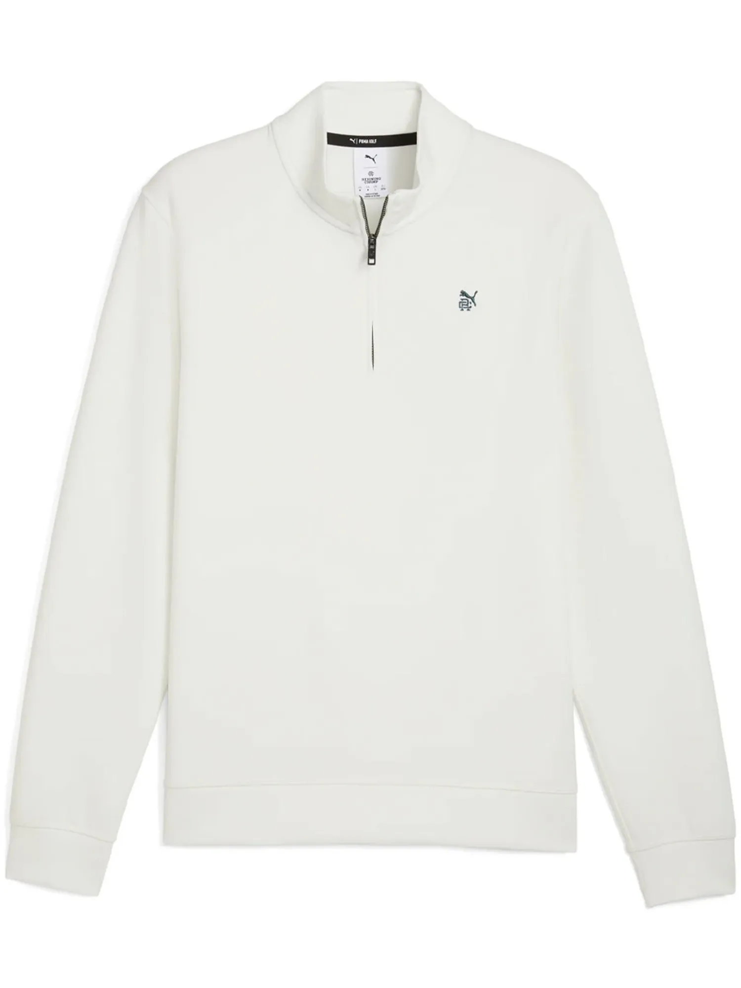 Puma Jumpers|x Reigning Champ CLOUDSPUN Fleece Golf 1/4 Zip - Warm White