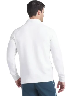 Puma Jumpers|x Reigning Champ CLOUDSPUN Fleece Golf 1/4 Zip - Warm White