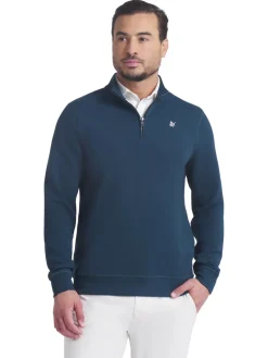 Puma Jumpers|x Reigning Champ CLOUDSPUN Fleece Golf 1/4 Zip - Green Terrain