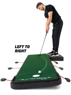 PuttOUT Training Aids|AirBreak Adjustable Putting Mat - Green