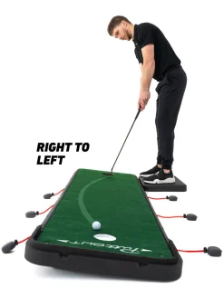 PuttOUT Training Aids|AirBreak Adjustable Putting Mat - Green