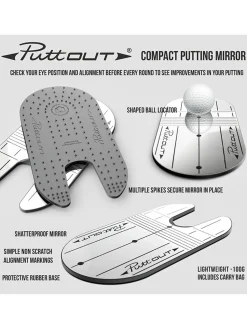 PuttOUT Training Aids|Compact Mirror