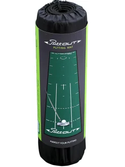 PuttOUT Training Aids|Pro Golf Putting Mat Green