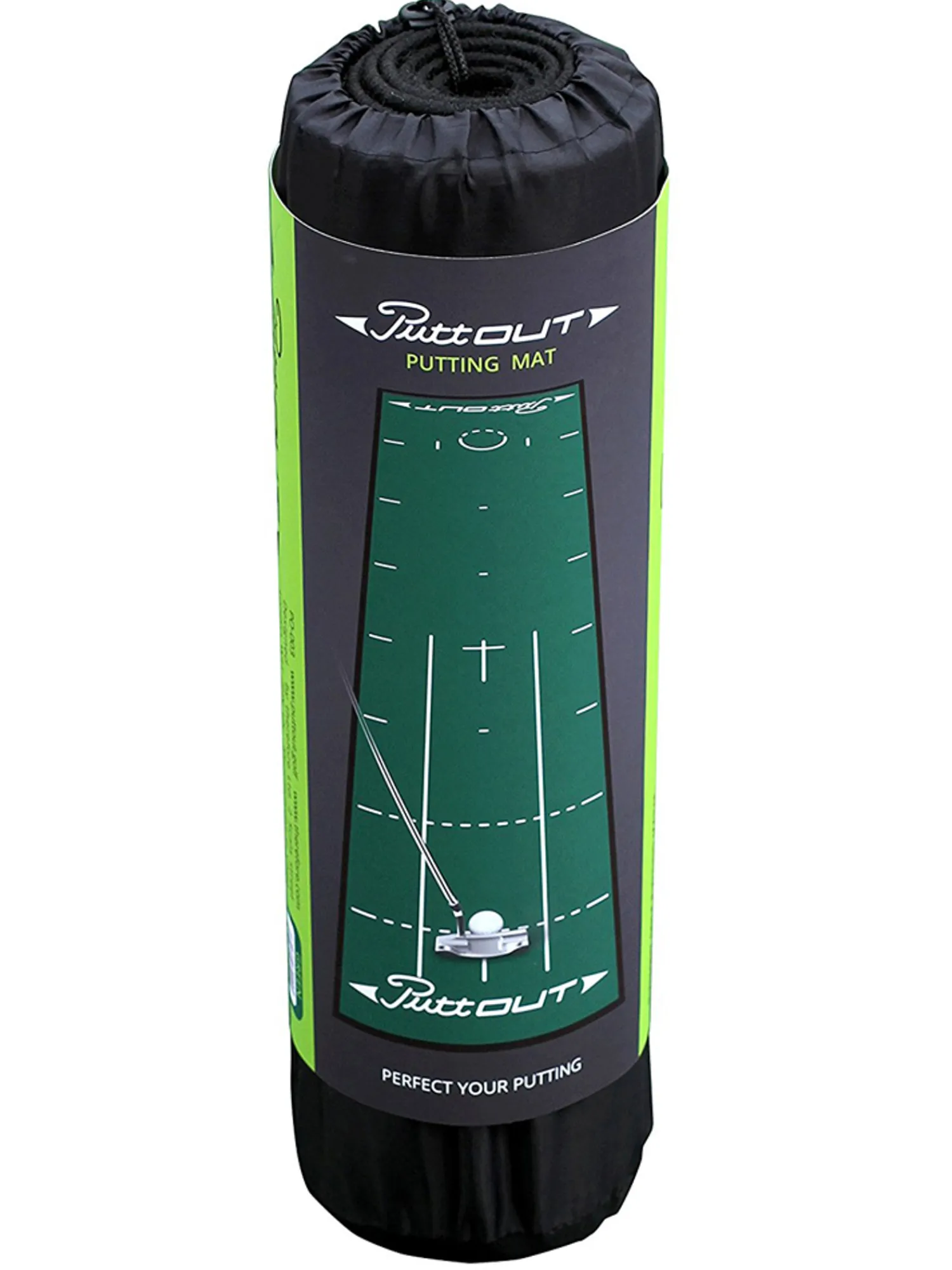 PuttOUT Training Aids|Pro Golf Putting Mat Green