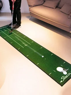 PuttOUT Training Aids|Pro Golf Putting Mat Green