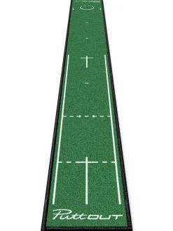PuttOUT Training Aids|Slim Putting Mat - Green