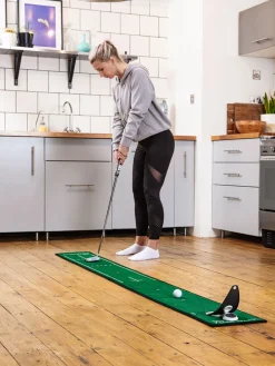 PuttOUT Training Aids|Slim Putting Mat - Green