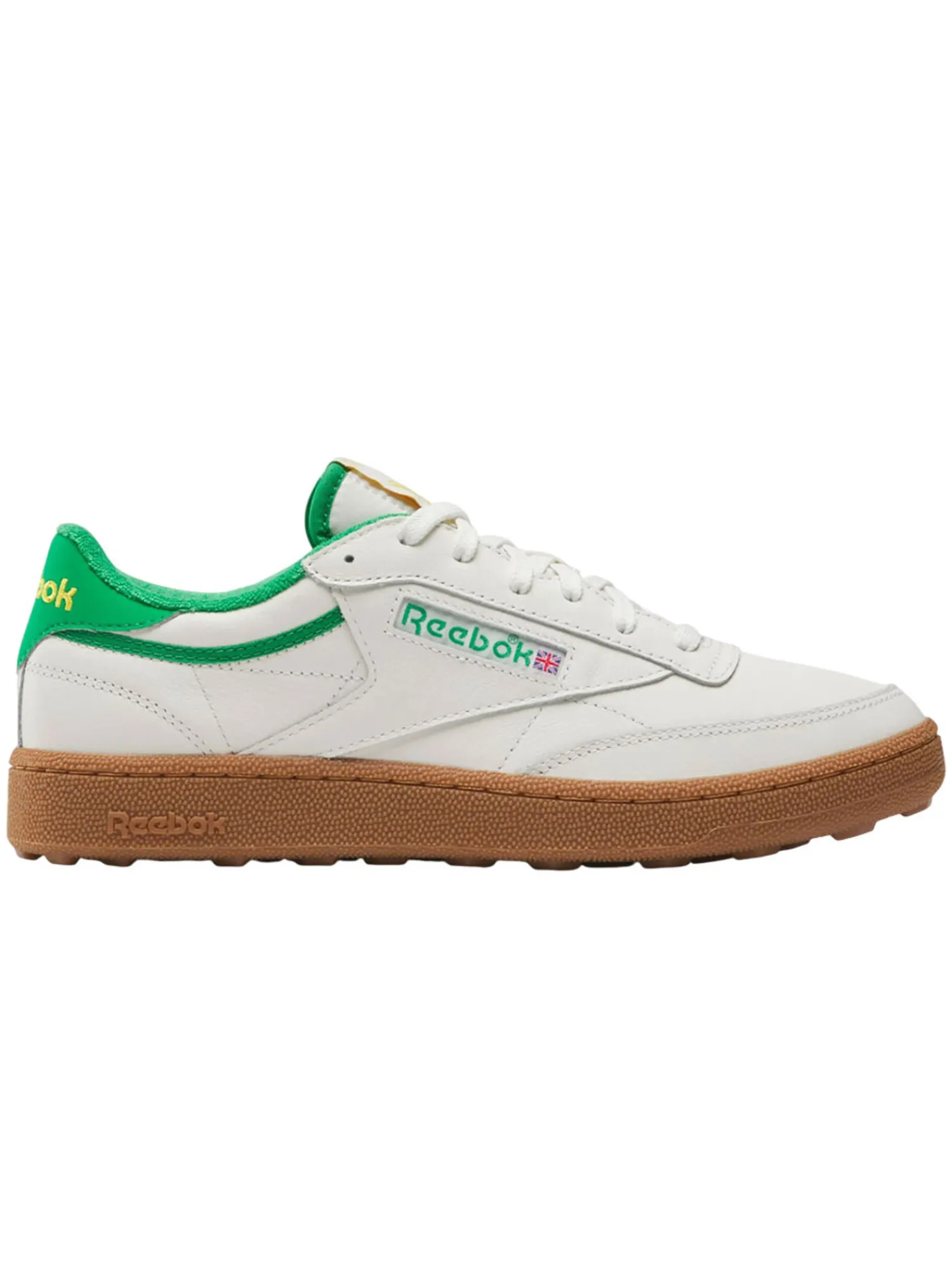 Reebok Mens Golf Shoes|Club C Golf Shoes - Chalk/Classic Green