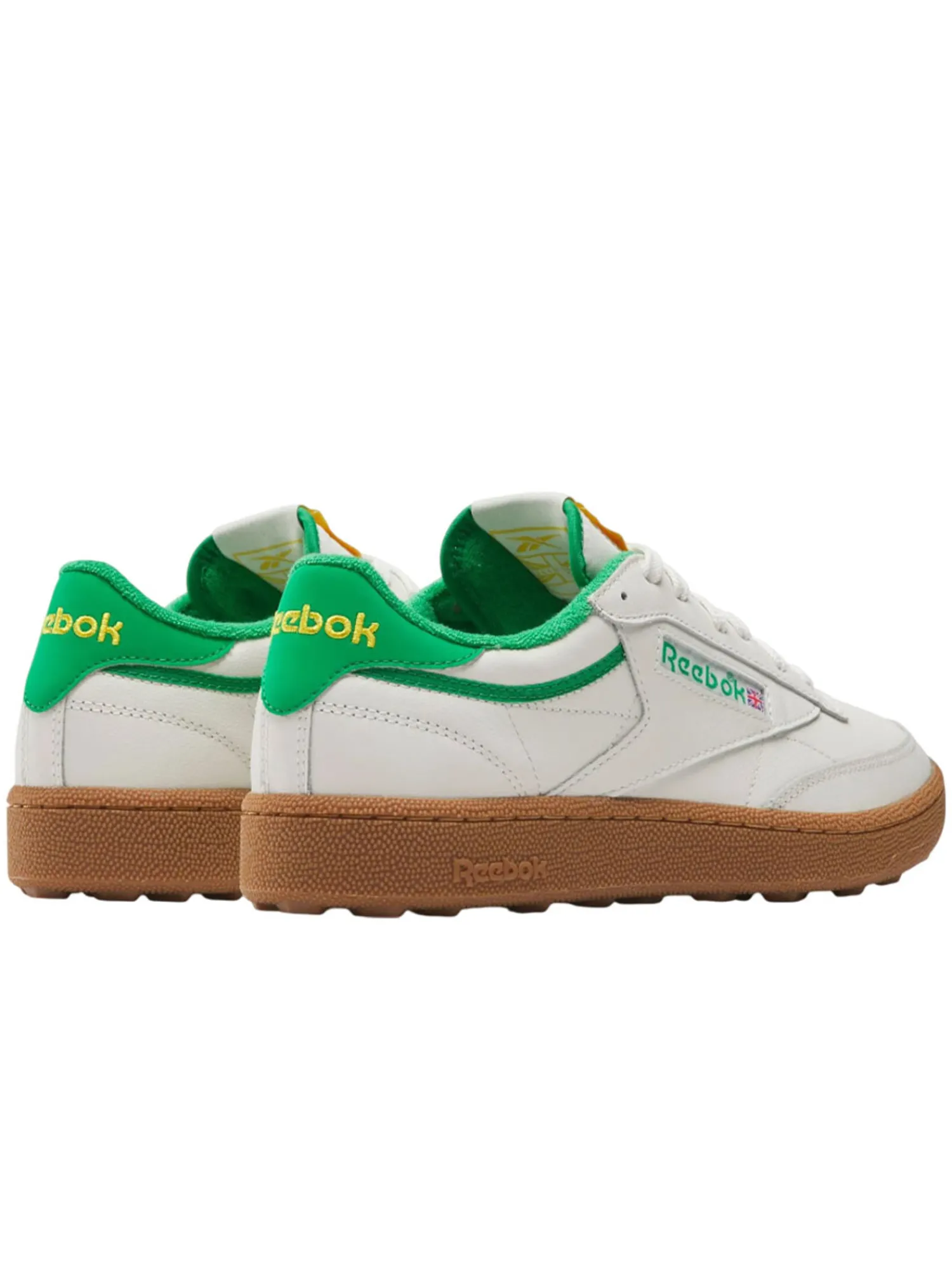 Reebok Mens Golf Shoes|Club C Golf Shoes - Chalk/Classic Green