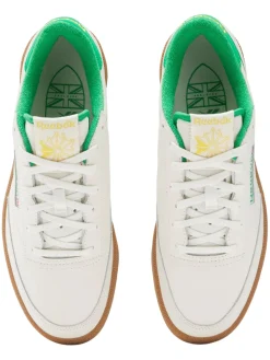 Reebok Mens Golf Shoes|Club C Golf Shoes - Chalk/Classic Green