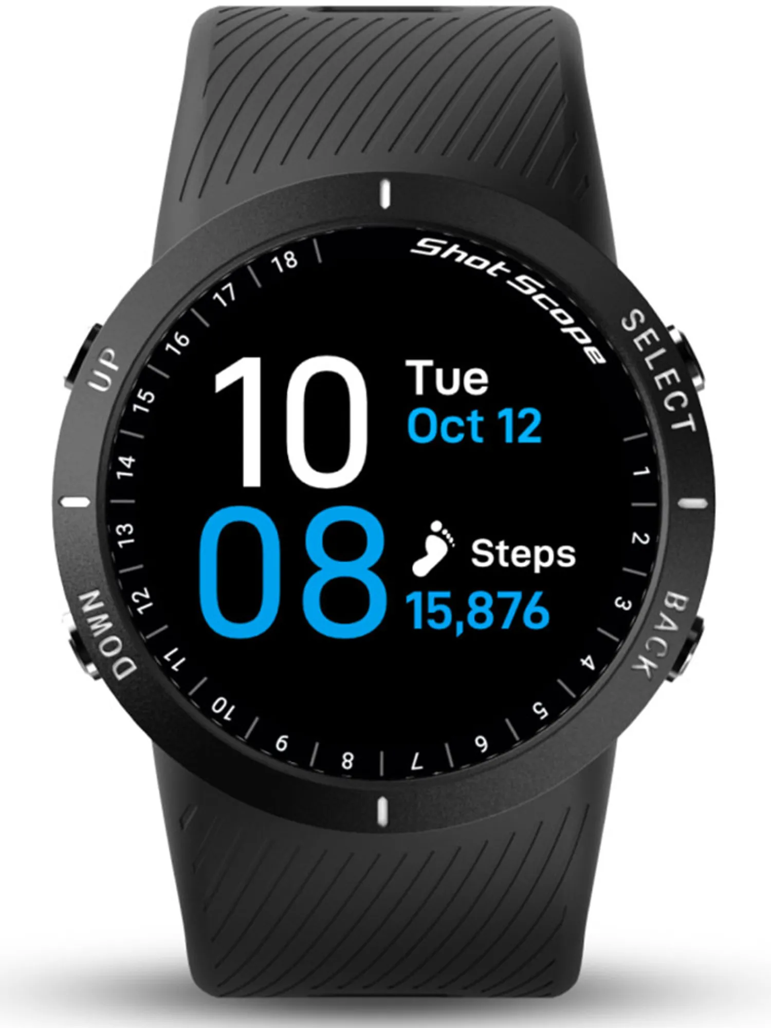 Shot Scope Gps Units|Game Tracking & Swing Analysers|V5 GPS & Shot Tacking Golf Watch - Black