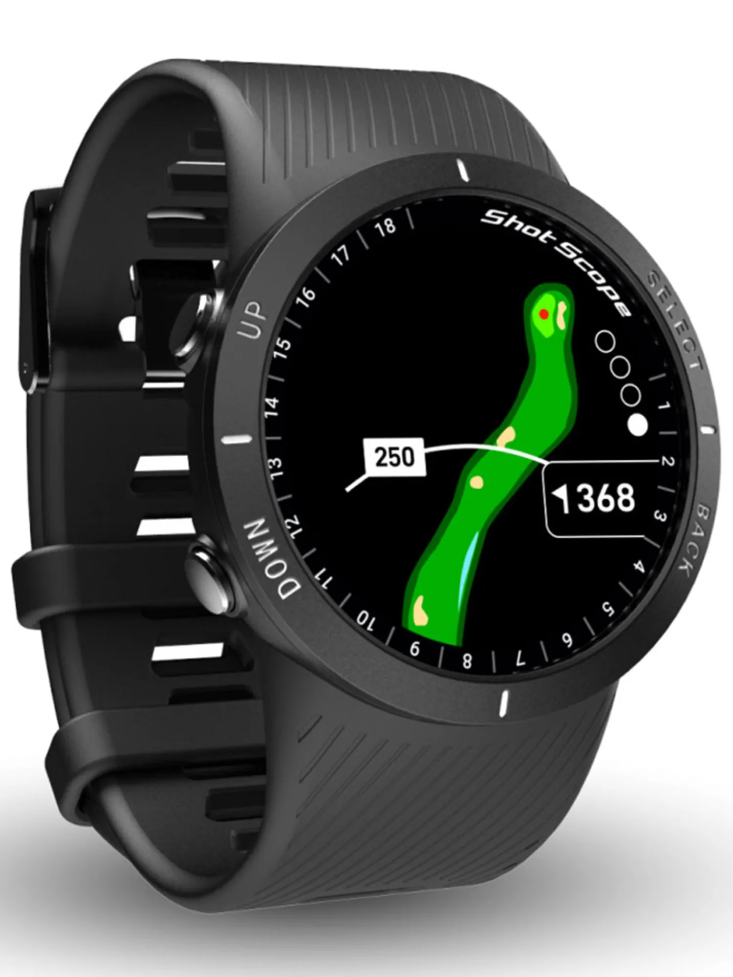 Shot Scope Gps Units|Game Tracking & Swing Analysers|V5 GPS & Shot Tacking Golf Watch - Black