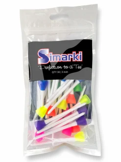 Simarki Tees|Golf Tees 30 Pack Mixed - 77mm