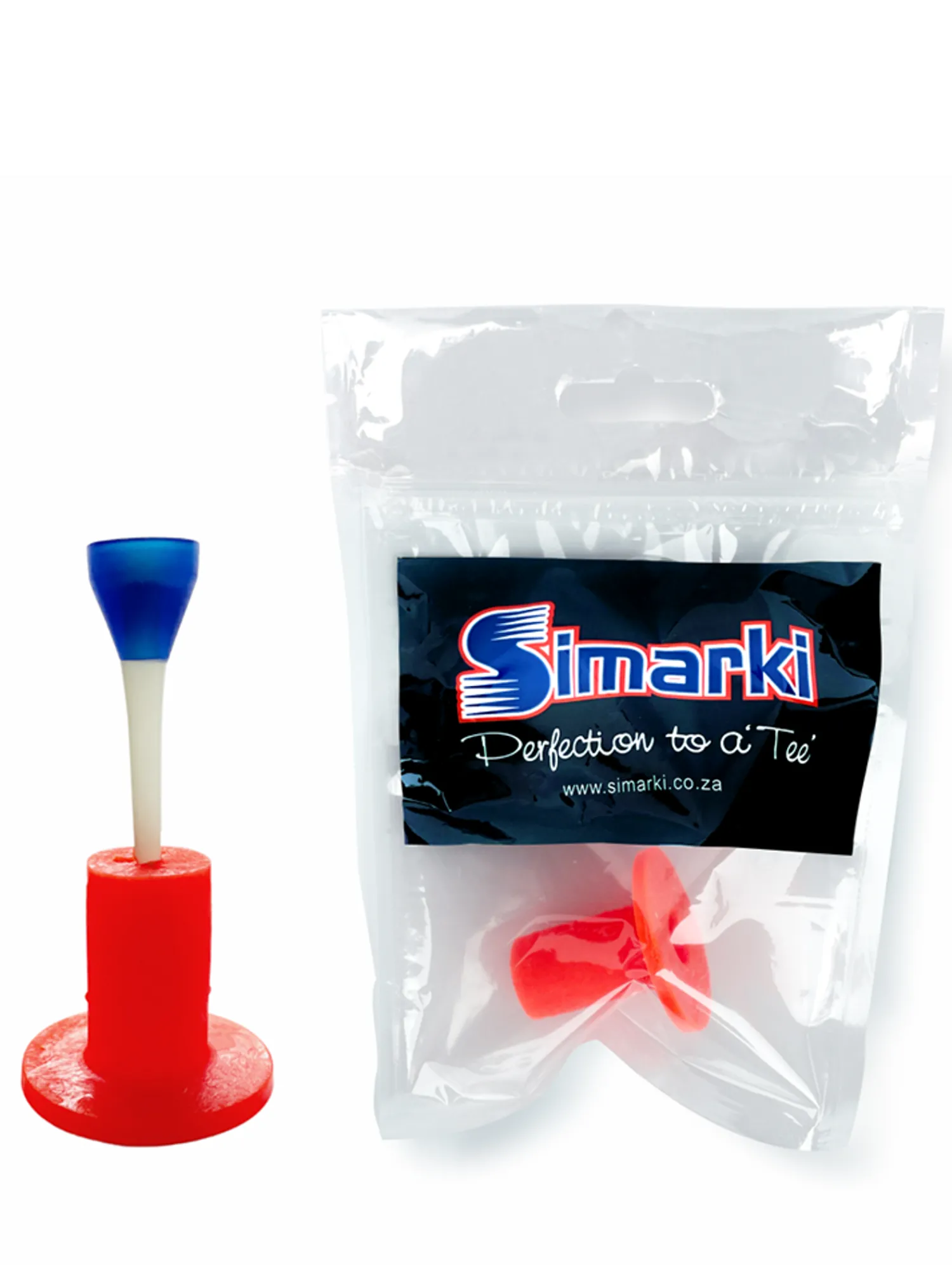 Simarki Tees|Practice Mat Tee Holder with Tee - Orange
