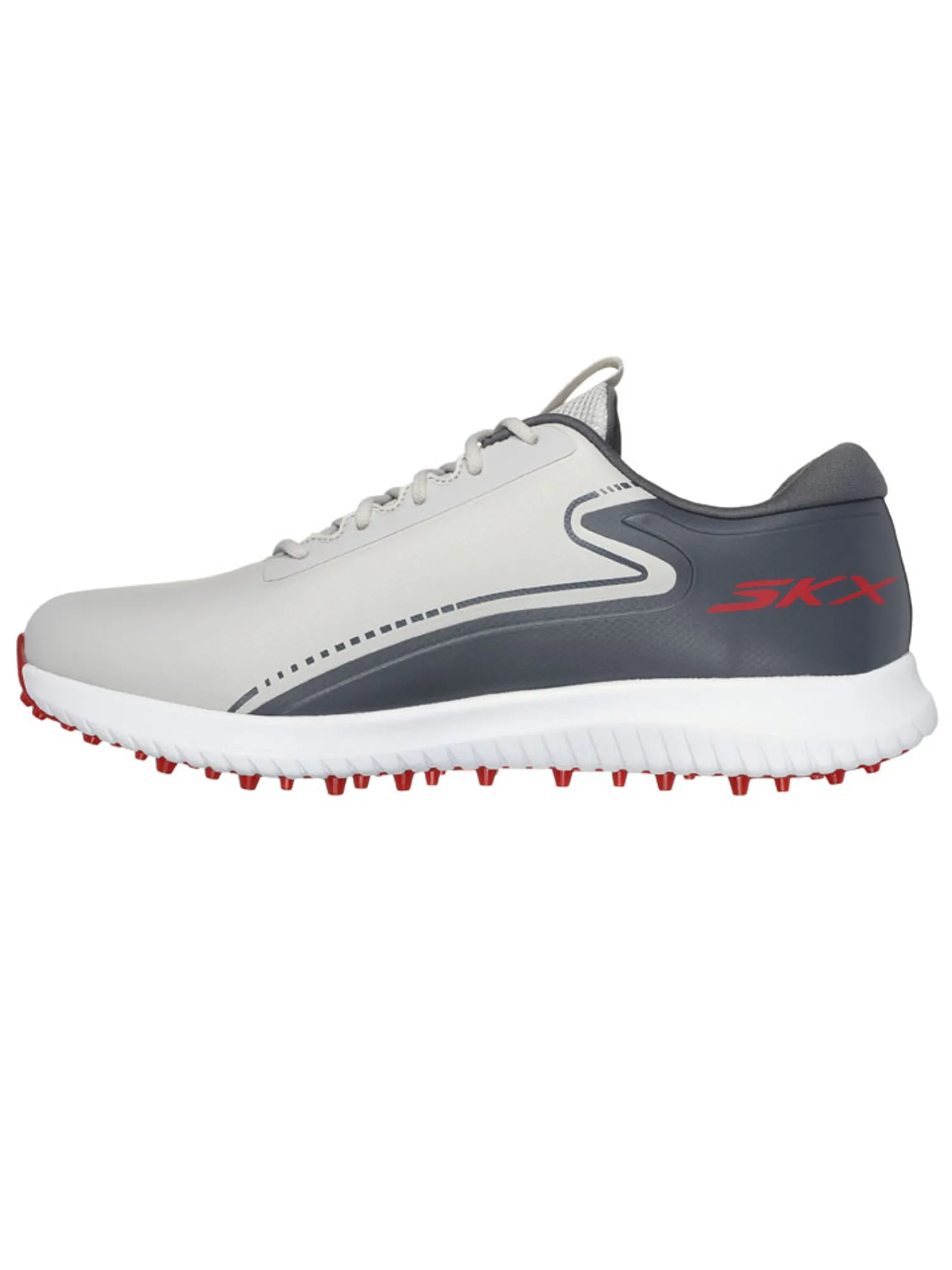 Skechers Mens Golf Shoes|GO GOLF Max 3 (Extra Wide) Golf Shoes - Grey/Red