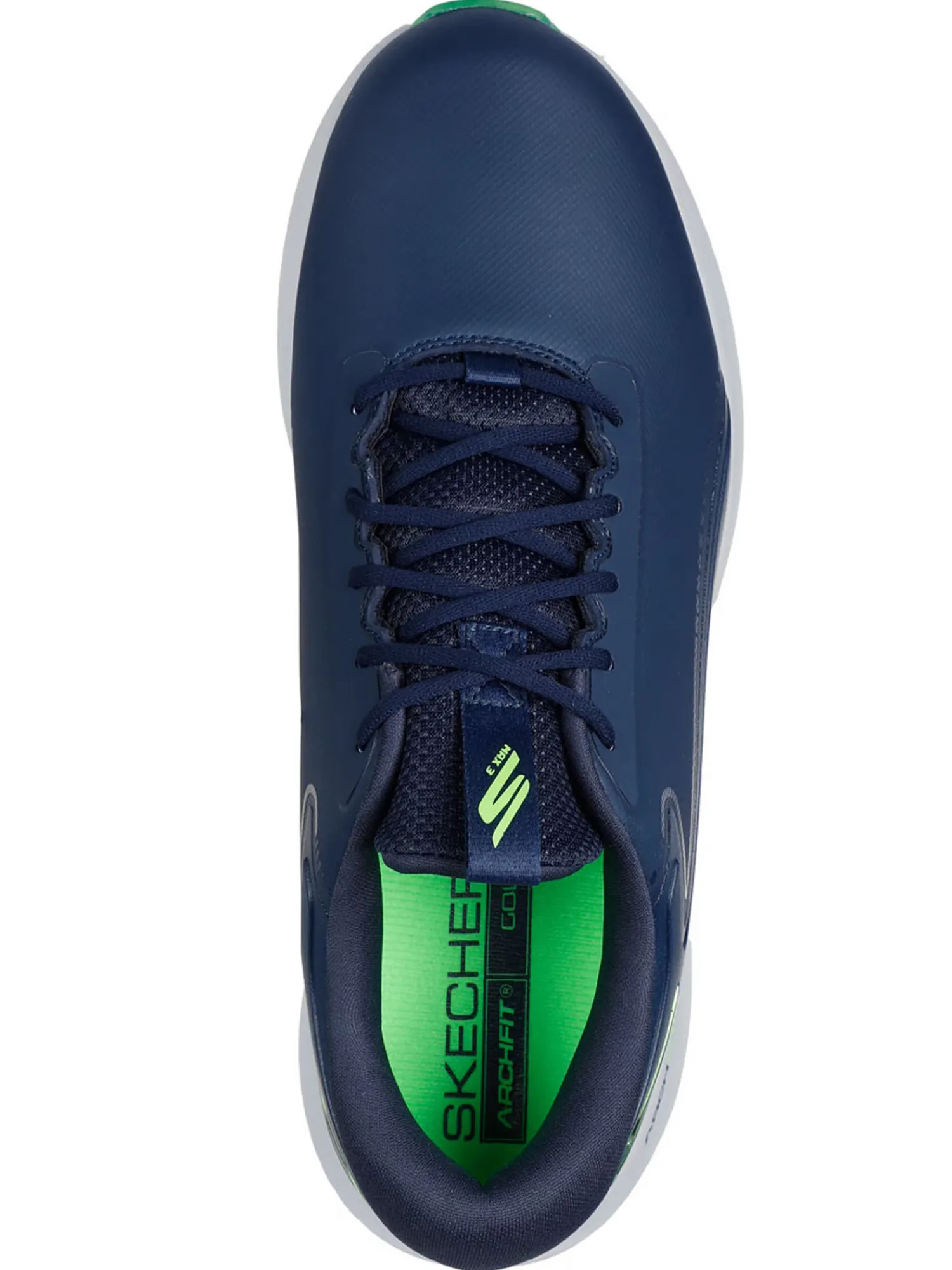 Skechers Mens Golf Shoes|GO GOLF Max 3 (Extra Wide) Golf Shoes - Navy Lime