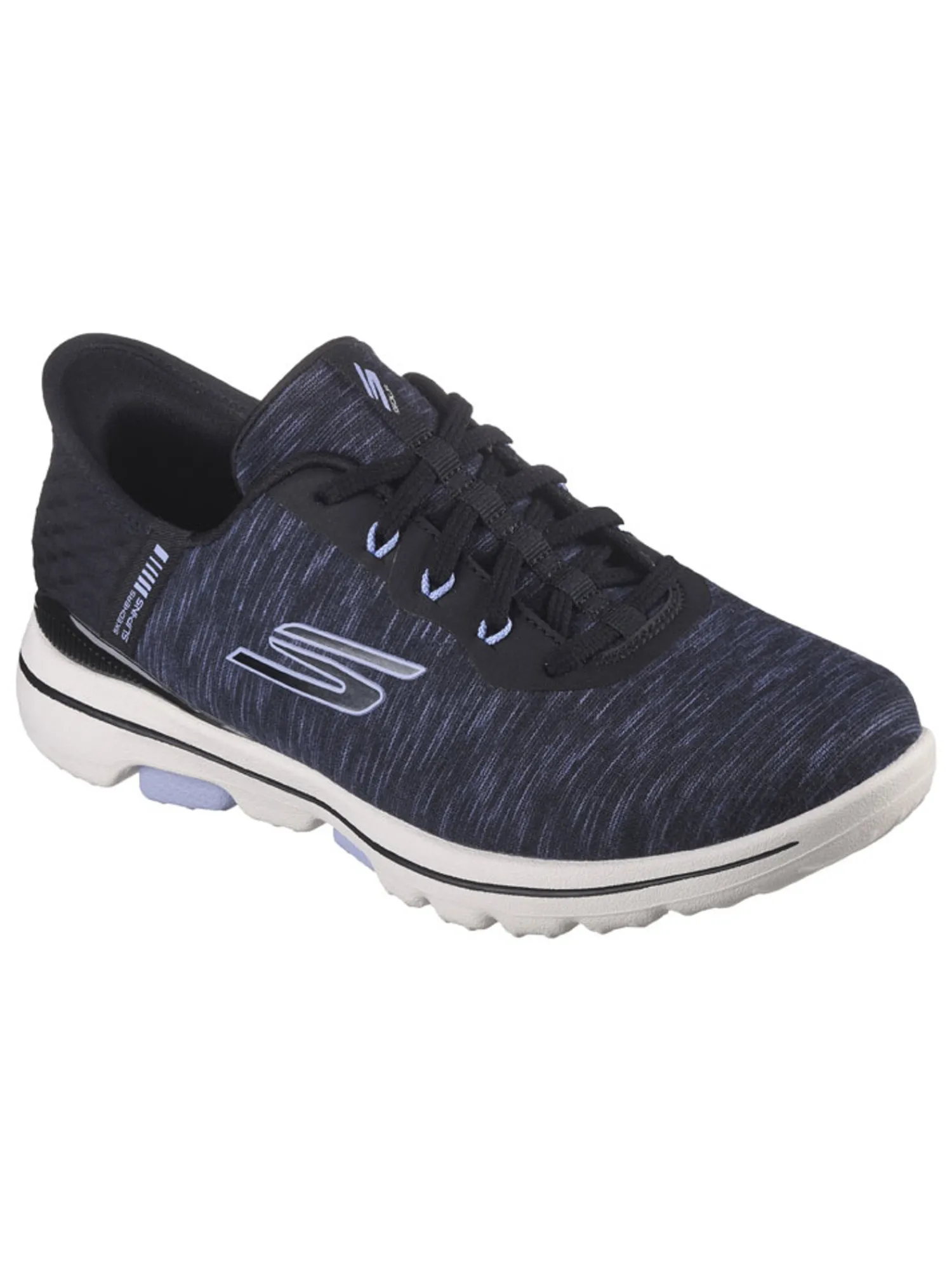 Skechers Clearance Shoes|Women's GO GOLF Walk 5 Slip 'In Golf Shoes - Black/Lavender