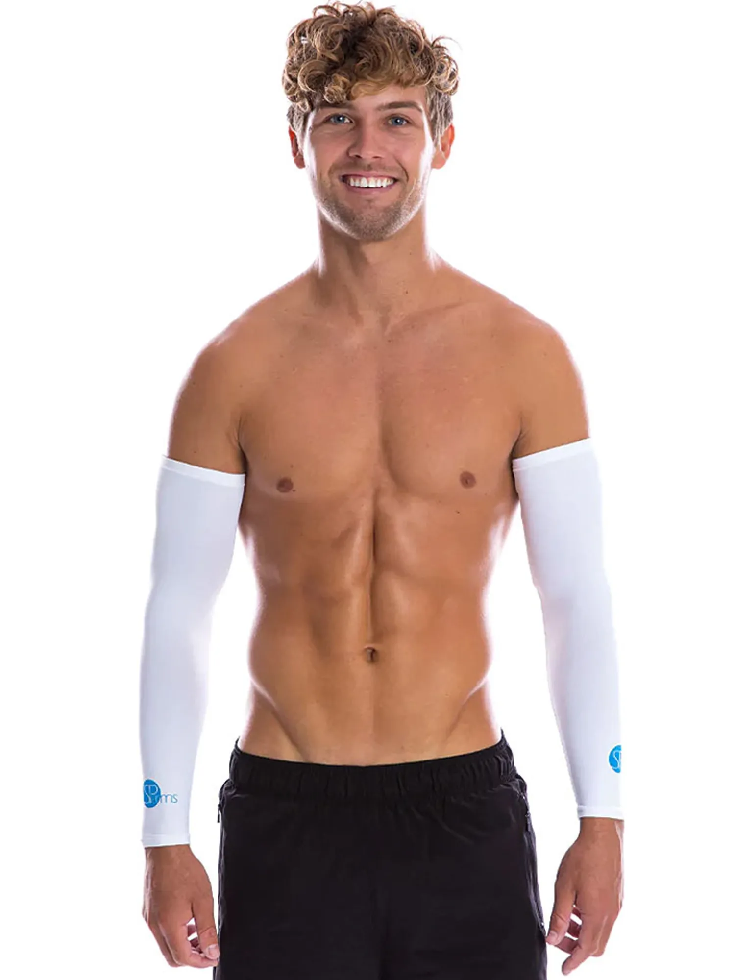 SParms Sleeves|Sun Protection Arm Sleeves - White