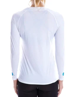 SParms Base Layers|Women's Body Round Neck Sun Protection - White