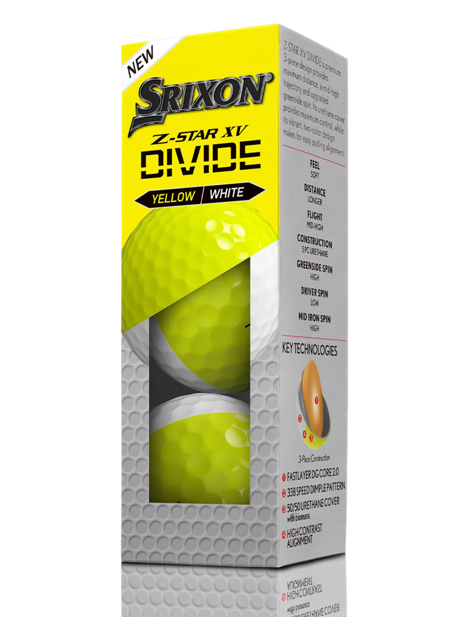 Srixon New Golf Balls|Z-Star XV Divide 2025 Golf Balls