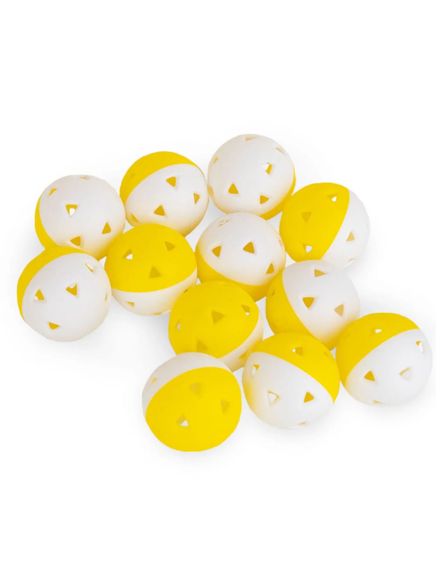 Stonehaven Training Aids|Power Flow Practice Balls 12 Pack - Yellow/White