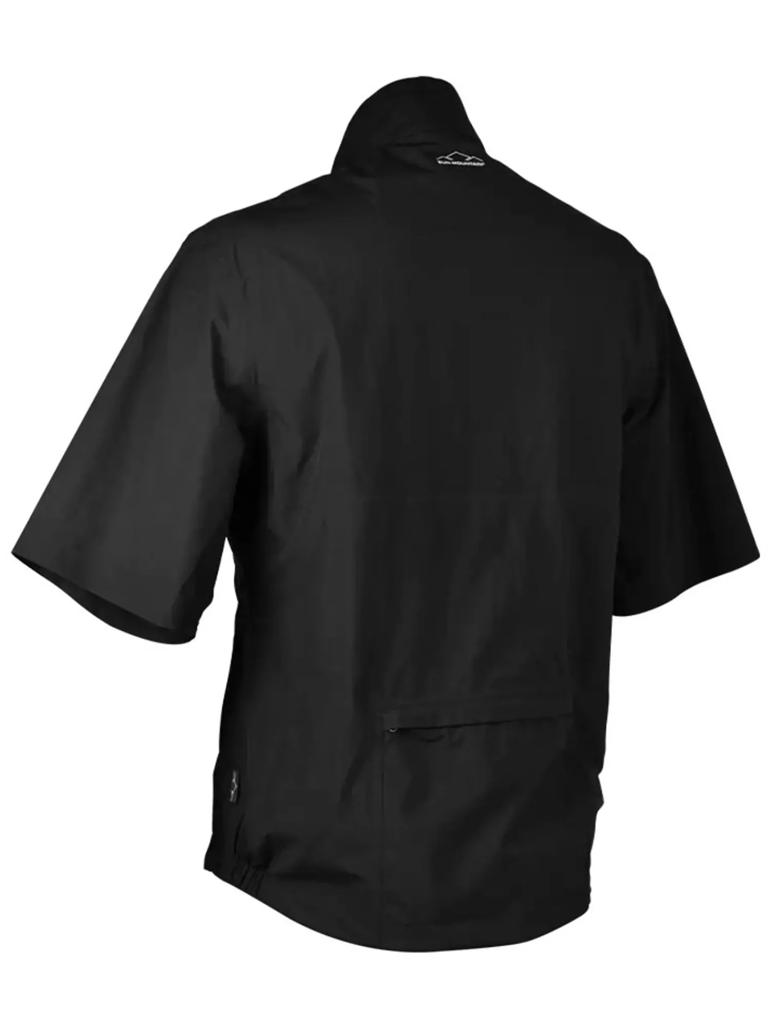 Sun Mountain Wind & Rain Wear|Monsoon Short Sleeve Rain Jacket - Black
