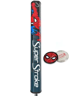 SuperStroke Putter Grips|Tour 2.0 Marvel Putter Grip & Ball Marker - Spider-Man