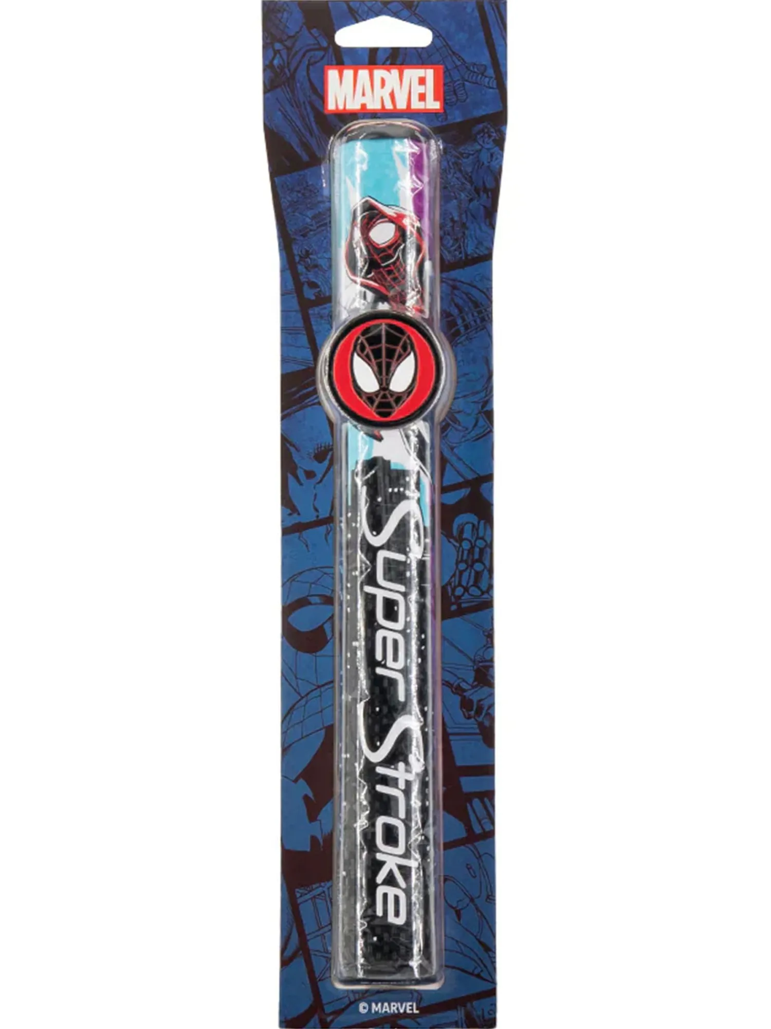 SuperStroke Gifts & Novelties|Putter Grips|Tour 2.0 Marvel Putter Grip & Ball Marker- Miles Morales