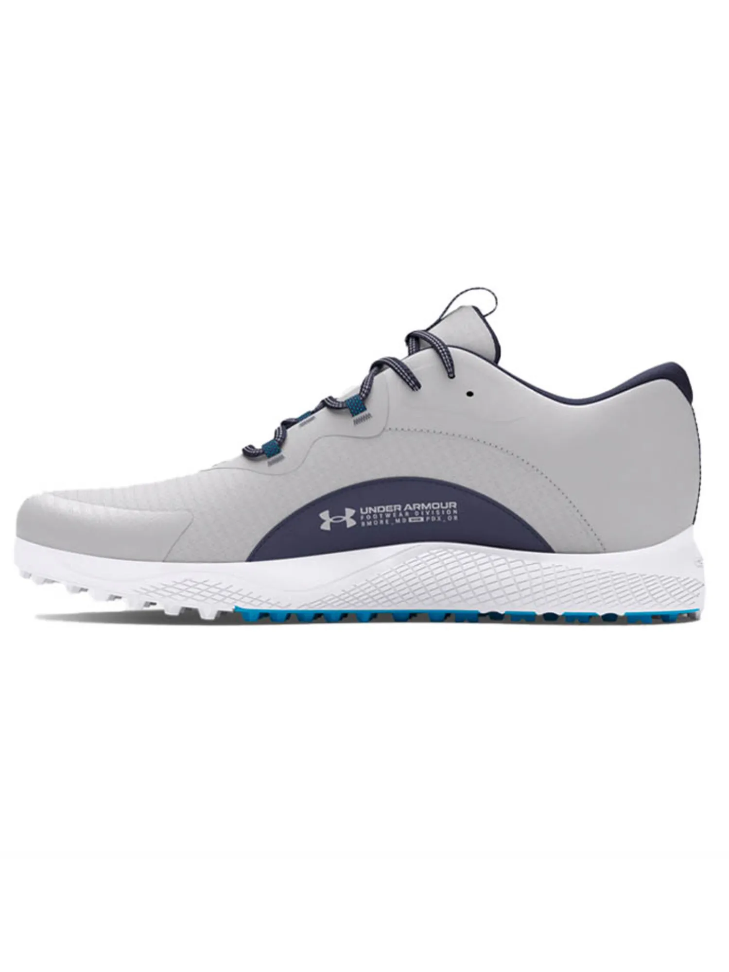 Under Armour Clearance Shoes|Charged Draw 2 Spikeless Golf Shoes - Halo Grey/Capri