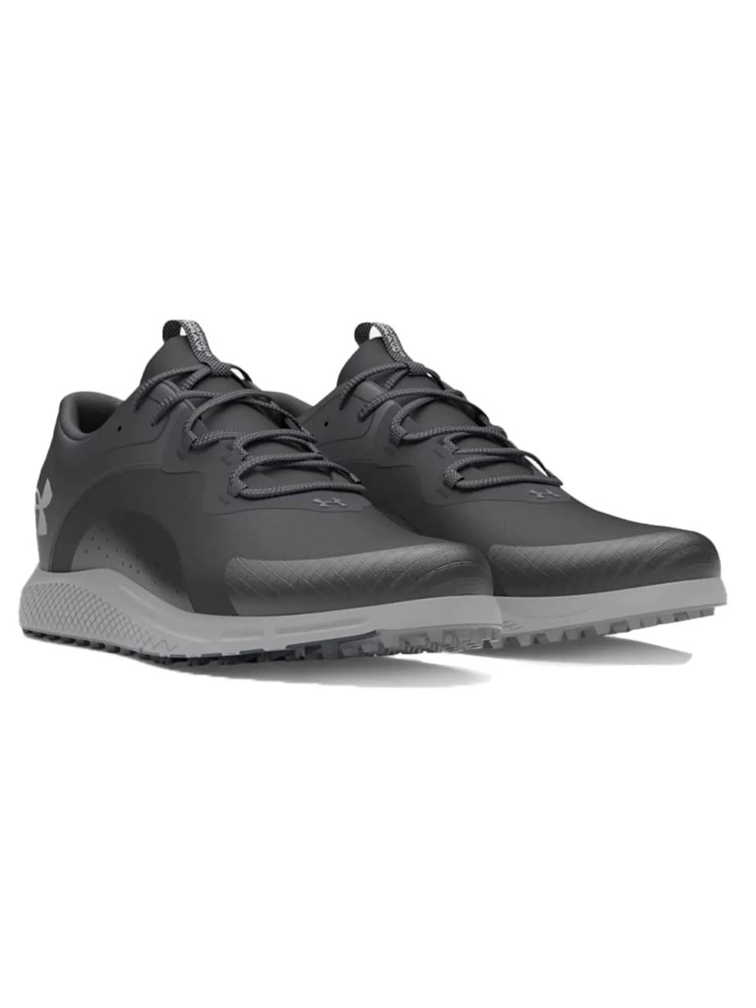 Under Armour Clearance Shoes|Charged Draw 2 Spikeless Golf Shoes - Black/Mod Grey