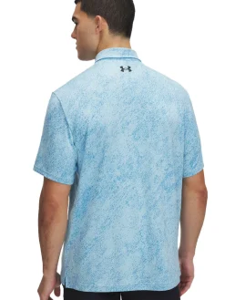 Under Armour Shirts|Drive Jacquard Polo - Stream/Ether Blue