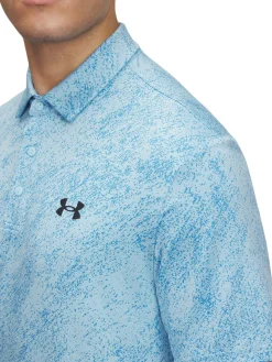 Under Armour Shirts|Drive Jacquard Polo - Stream/Ether Blue