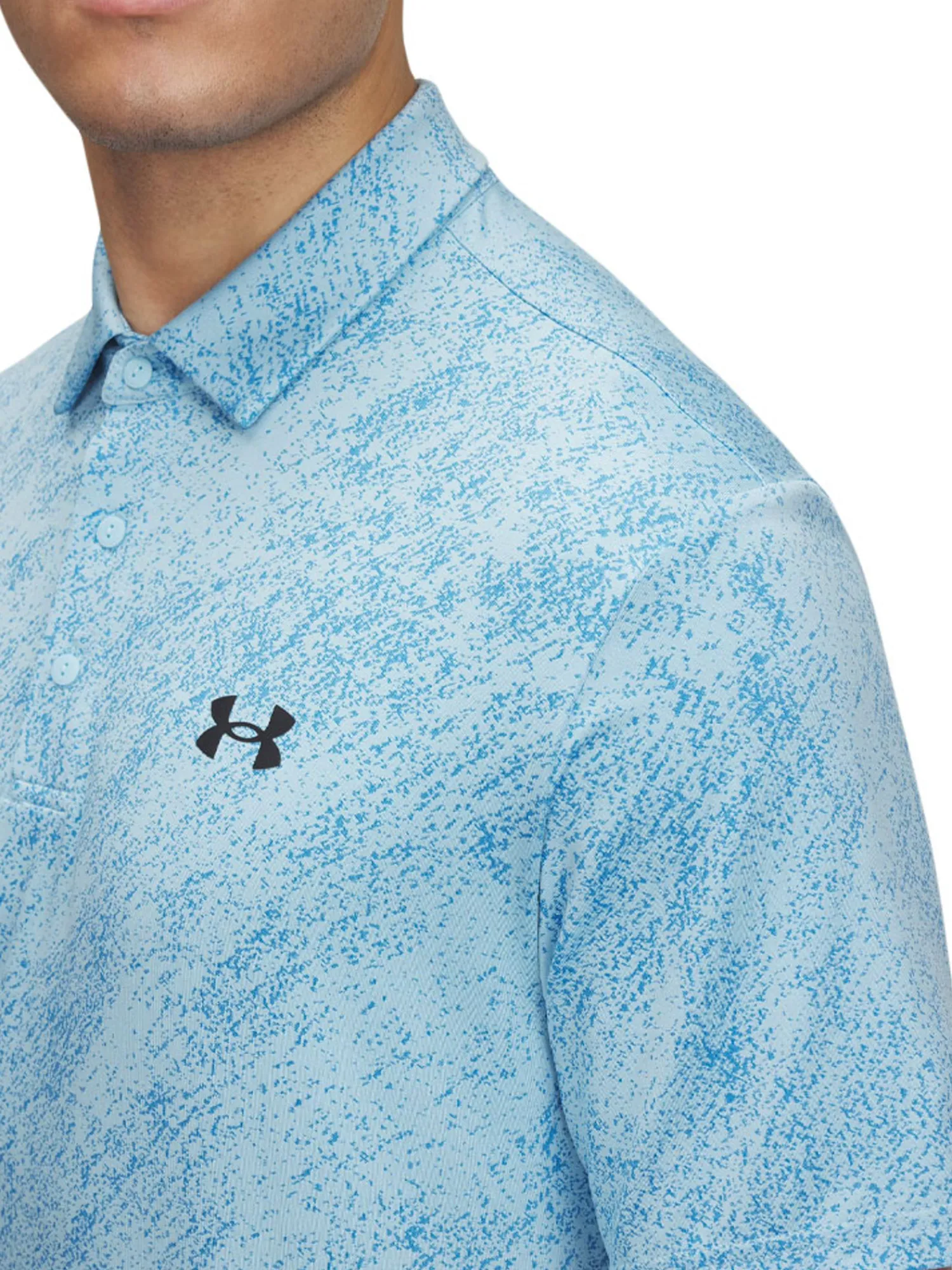 Under Armour Shirts|Drive Jacquard Polo - Stream/Ether Blue