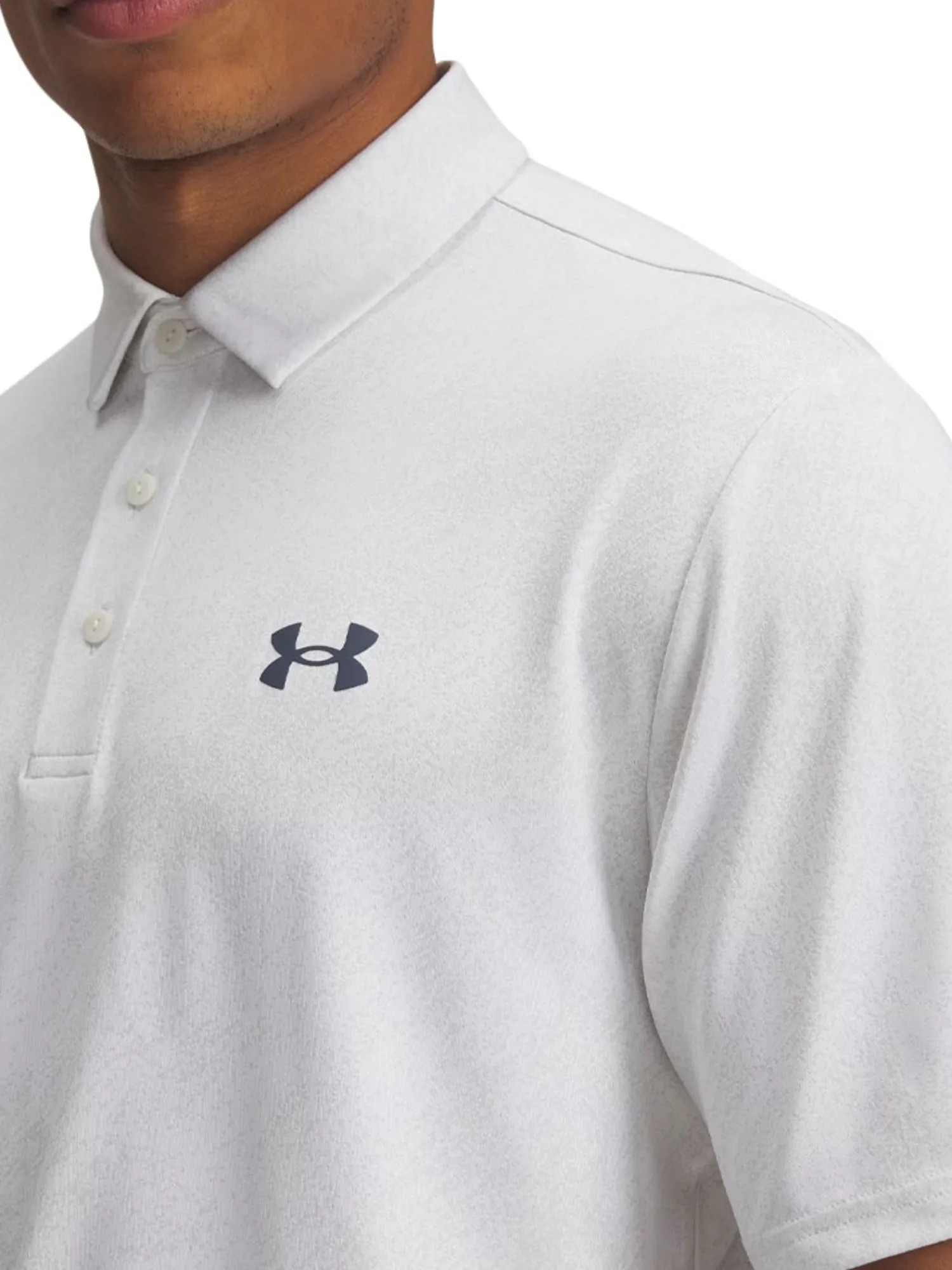 Under Armour Shirts|Drive Jacquard Polo - White Clay/White