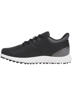 Under Armour Mens Golf Shoes|Drive Medal SL Golf Shoes - Black/Castlerock/Metallic Silver