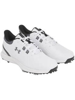 Under Armour Mens Golf Shoes|Drive Medal RST Golf Shoes - White/Castlerock