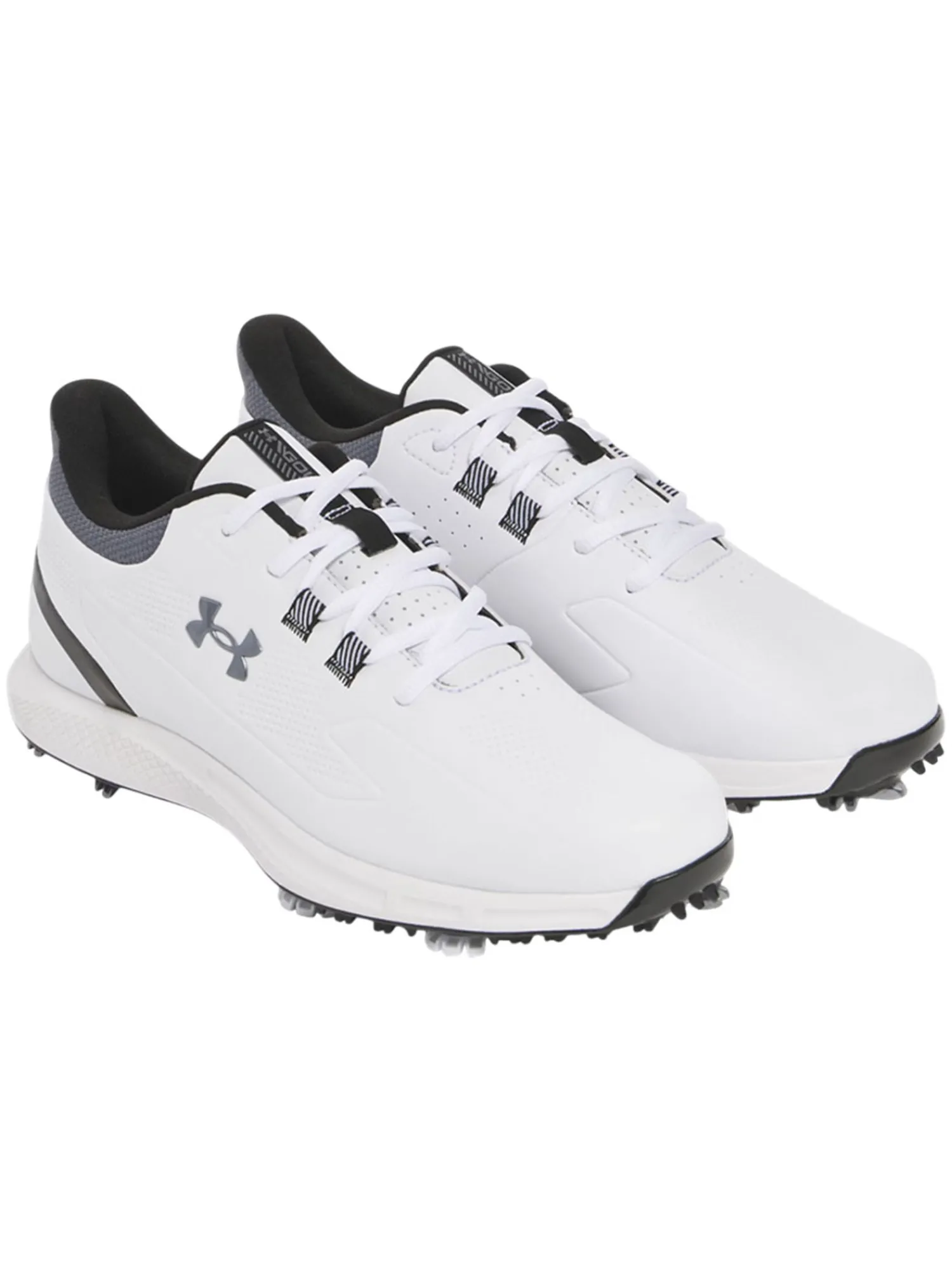 Under Armour Mens Golf Shoes|Drive Medal RST Golf Shoes - White/Castlerock
