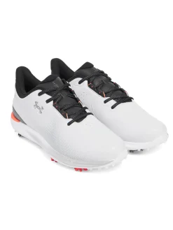 Under Armour Mens Golf Shoes|HOVR Drive Fade Golf Shoes - Halo Grey/Black/Metallic Silver
