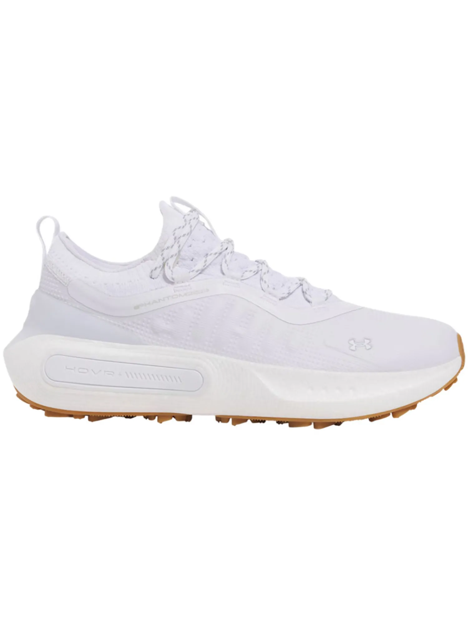 Under Armour Mens Golf Shoes|HOVR Phantom Fore Golf Shoes - White/Halo Grey