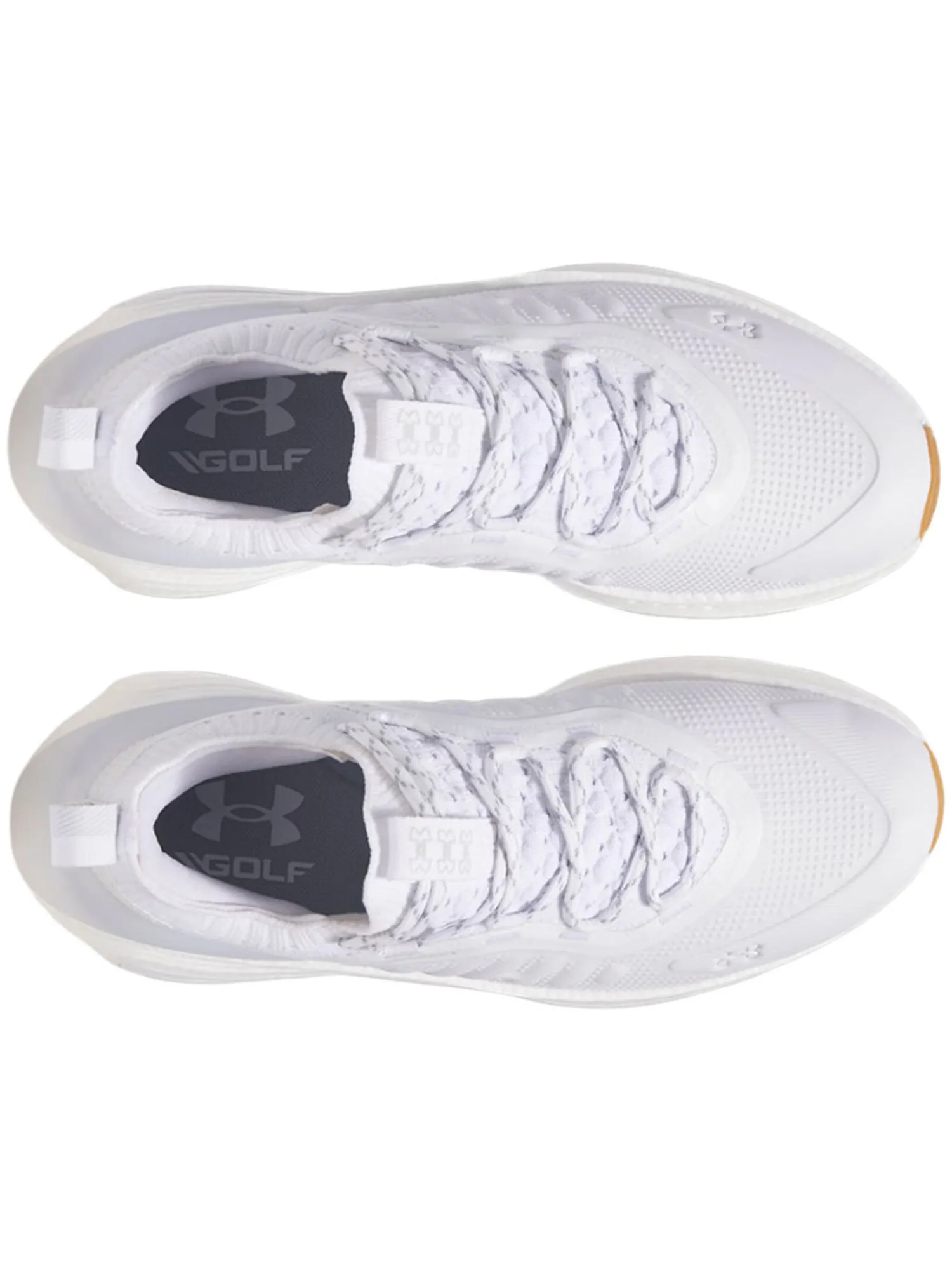 Under Armour Mens Golf Shoes|HOVR Phantom Fore Golf Shoes - White/Halo Grey