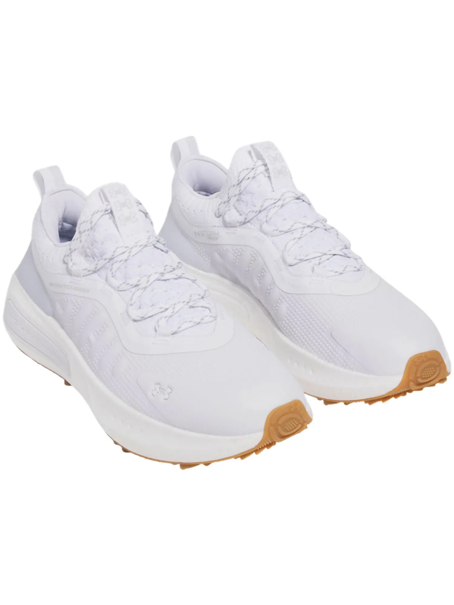 Under Armour Mens Golf Shoes|HOVR Phantom Fore Golf Shoes - White/Halo Grey
