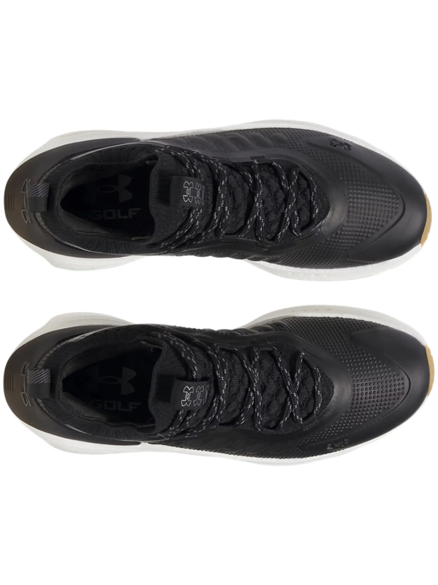 Under Armour Mens Golf Shoes|HOVR Phantom Fore Golf Shoes - Black/Metallic Gun Metal