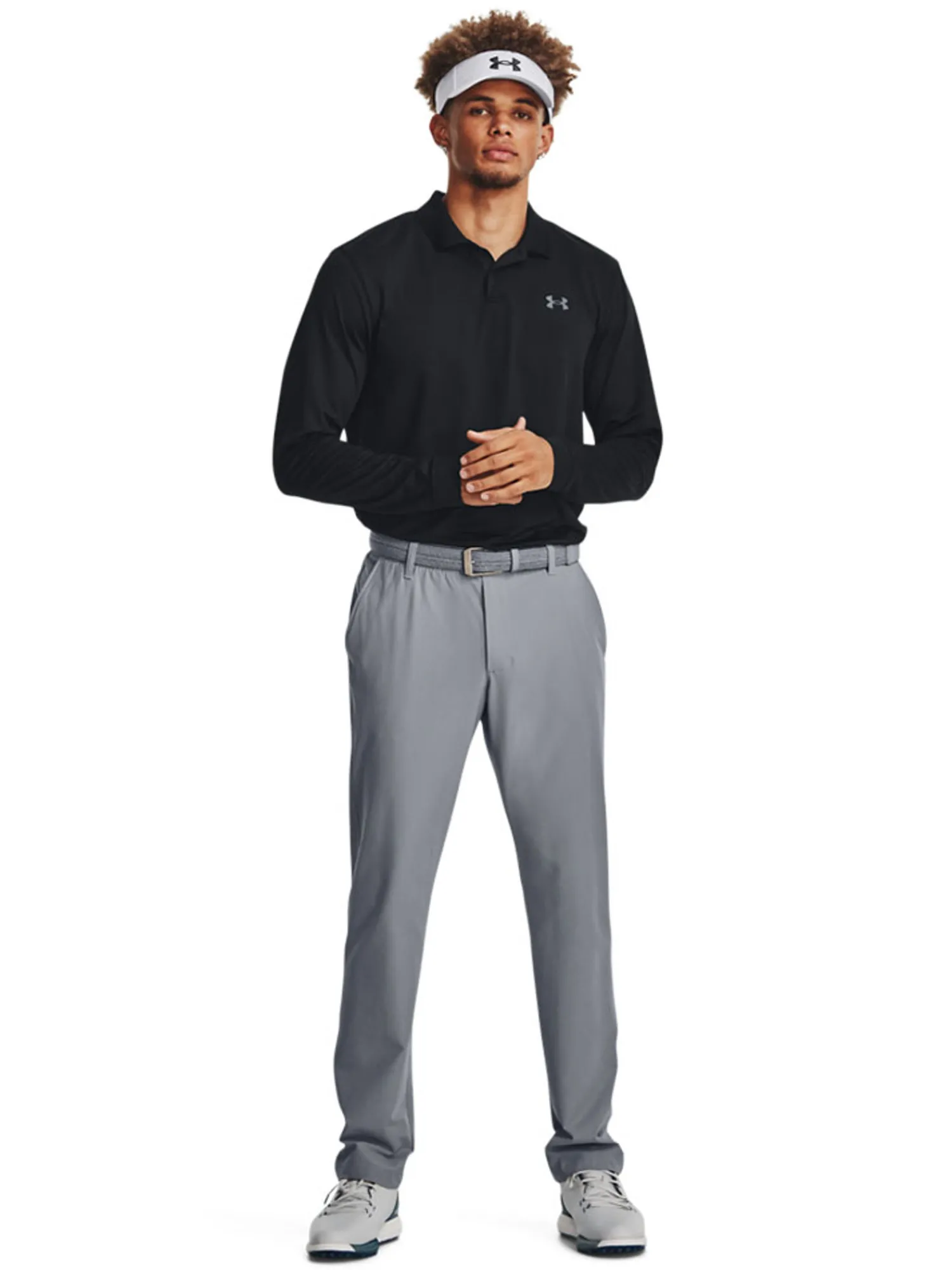 Under Armour Shirts|Matchplay Long Sleeve Polo - Black