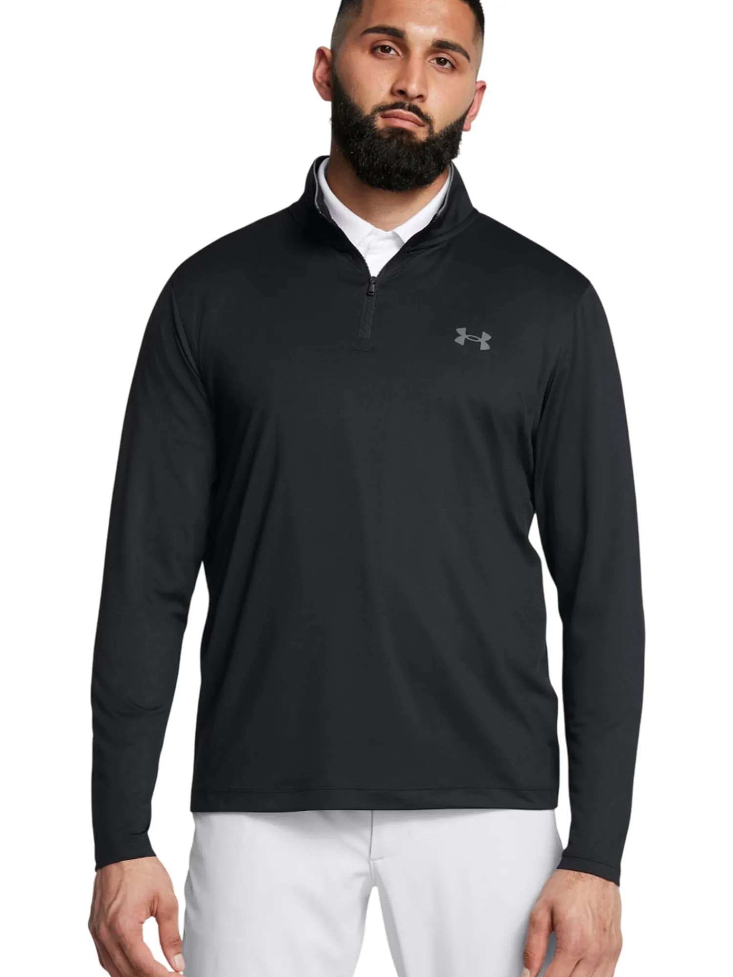 Under Armour Jumpers|Matchplay 1/4-Zip - Black/Pitch Grey