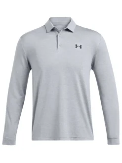 Under Armour Shirts|Playoff 3.0 Long Sleeve Polo - Steel/Mod Grey/Black