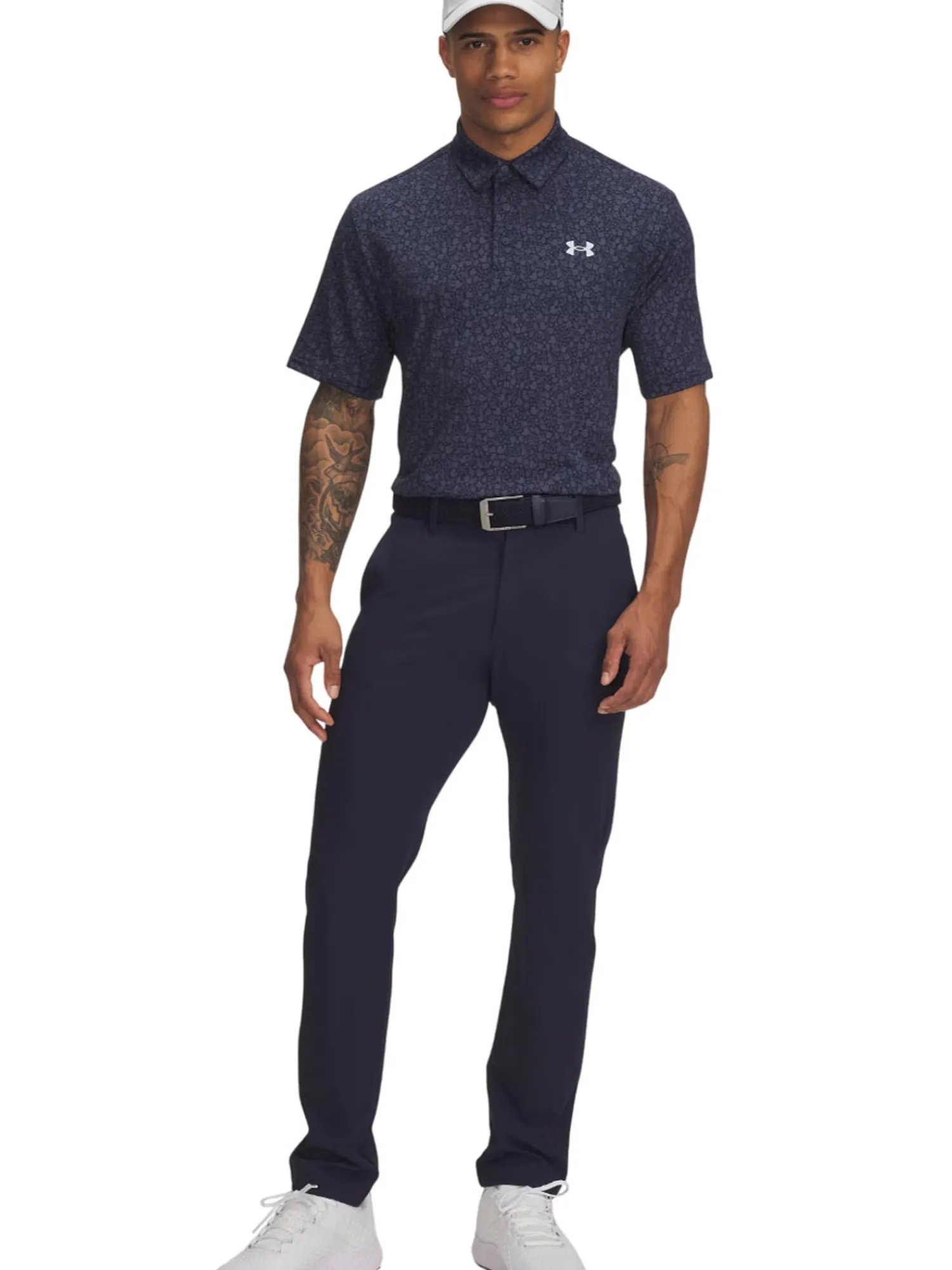 Under Armour Shirts|Playoff 3.0 Printed Polo - Midnight Navy/Halo Grey